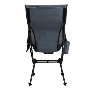 Chaise de camping et de pêche pliante portable de haute qualité, moderne, légère, en aluminium, avec revêtement PU 600D, dossier haut type lune - Product Image 5