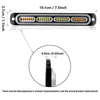 24 LED Gelb Blinklicht Not blinklicht für PKW und LKW 12V-24V Warn gefahr Blinklicht