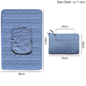 Couverture chauffante USB 2 en 1 - <span class=keywords><strong>Poncho</strong></span> confortable <span class=keywords><strong>matelassé</strong></span> électrique portable, chaud et portable pour la voiture, le bureau, l'usage quotidien - Product Image 2
