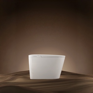 ชุดสุขภัณฑ์อัจฉริยะพร้อมฝารองนั่งอัจฉริยะ รุ่นหรูหรา สำหรับห้องน้ำ โถสุขภัณฑ์โทโต้ สีดำ - Product Image 5