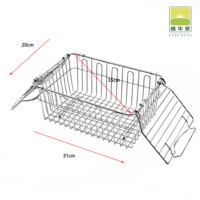 Support de stockage de fruits et légumes polyvalent en acier inoxydable de qualité supérieure avec couvercle pour panier de nettoyage