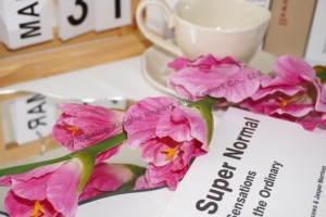 Orchidée épée artificielle de fleur de simulation de tige simple en gros pour la décoration de mariage d'arrangement à la maison - Product Image 4