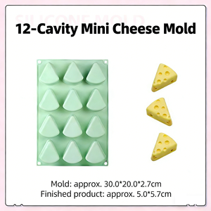 Molde de Silicona de Grado Alimenticio para Fondant y Jabón, Molde para Decoración de Pasteles, Molde para Cubitos de Hielo, Herramientas para Hornear DIY, Molde de Silicona Personalizado - Product Image 4