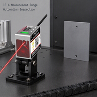 Capteur de distance laser TOF industriel, portée de 10 m, haute précision, anti-interférence, sortie RS485/analogue/commutée