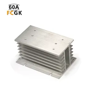 Aluminium Heat Sink Cooling Heatsink 15x10x8.1 cm for three phase Solid State Relay Radiator