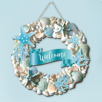 Letrero de bienvenida de madera con diseño de playa de verano, impresión 2D, decoración de tablero plano de madera para pared o puerta, estilo costero.