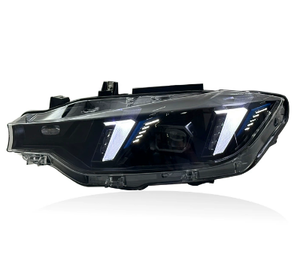 Nouvel ensemble de feux de jour (DRL) jaunes et blancs Plug & Play pour BMW Série 3 F30 F35 2013-2018, feux de freinage type « yeux de serpent » 6000K 12V - Product Image 2