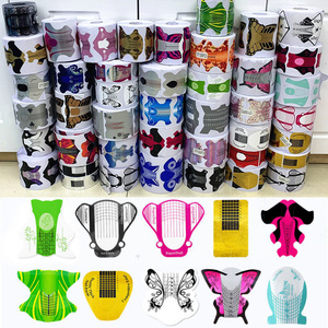 Lot de 100 autocollants en papier pour formes d'ongles irrégulières, pour extension de gel UV, manucure, outils de salon de nail art, vente en gros, stock disponible - Product Image 4