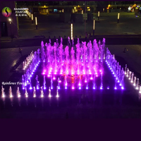 Musique de fontaine sèche d'exposition de lumière de la place LED populaire extérieure de 10m pour des enfants jouant