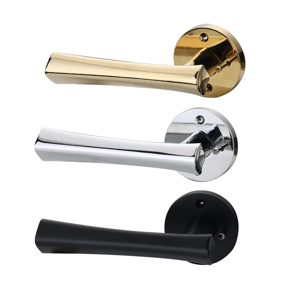 Nuovo arrivo vendita diretta prezzo all'ingrosso serratura maniglia di alta qualità fornitore d'oro serratura della porta mortasa per porta del bagno