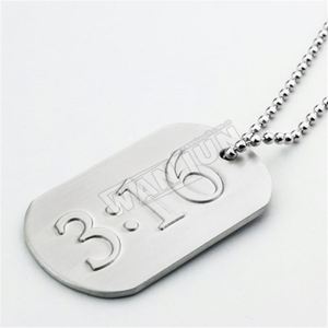 Usine En Ligne En Gros Personnalisé Pas Cher Hommes Zodiaque Collier En Acier Plaque - Product Image 6