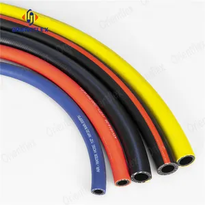 63Mm Wp 20 Bar Fleksibel Kuning Hitam Karet Selang Udara 3/8 38Mm untuk Kompresor