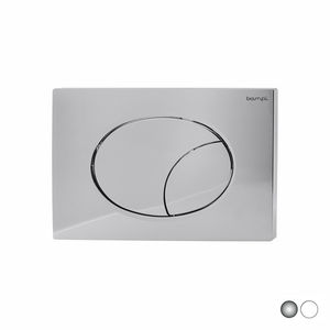 Placa de Drenaje Doble Flow Cromada de 10x15 cm para Lavabo de Baño - Product Image 1