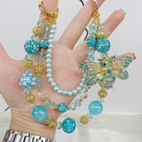 Porte-clés haut de gamme en métal, pendentif pour téléphone portable, anneau porte-clés, porte-clés de voiture, sangle de téléphone portable, pendentif de sac