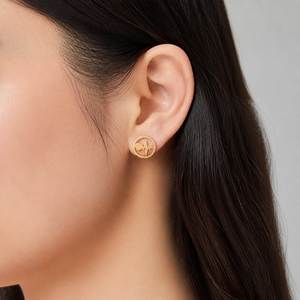 Pendientes de Acero Inoxidable con Forma de Corazón, Chapados en Oro de 14K al Vacío, 12 mm, Joyería con Diseño de Onda de Corazón - Product Image 5