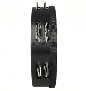 เครื่องดนตรีออร์ฟแบบขายส่ง กลองแทมบูรีนขนาด 8 นิ้ว แบบเลเซอร์สองแถว สำหรับเด็กเล็ก ฝึกทักษะดนตรี กลองมือ - Product Image 3