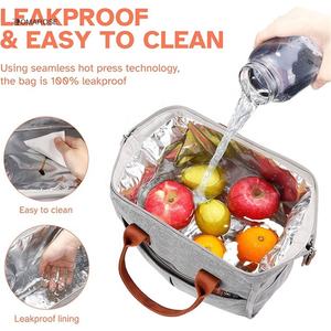 2024 personnalisé moderne feuille d'aluminium souple boîte à lunch refroidisseur sac fourre-tout isolé thermique étanche pour adultes femmes Polyester - Product Image 2