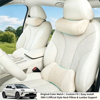 Coussin de soutien lombaire pour voiture GWM ORA 5 2026 en suède, coussin de dossier de siège avant, accessoires intérieurs
