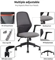 Chaise de bureau ergonomique KOHO avec soutien lombaire réglable, dossier en maille respirante, certifiée BIFMA GREEN GUARD, chaise pour personnel destinée aux projets d'entreprise