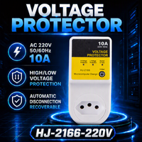 Prise de protection contre les surtensions/sous-tensions HJ-2166, norme brésilienne, 220V 10A 60Hz