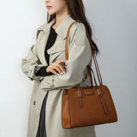 Sac à main 3-en-1 élégant et imperméable en PU durable de haute qualité pour femme, avec bandoulière réglable et chaîne pliable