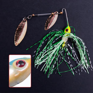 Vente en gros usine <span class=keywords><strong>Kit</strong></span> de leurres de pêche Luya Metal Spinnerbait pour brochet et poisson barbu, 13g 17g, rotatif avec hameçons, matériel de pêche - Product Image 5