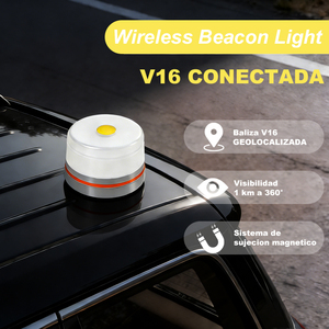 <span class=keywords><strong>Baliza</strong></span> <span class=keywords><strong>V16</strong></span> Certificada DGT3.0 con Geolocalización, Luces de Emergencia IoT, con una Visibilidad de 1 Kilómetro, 360° ° y protección IP54 - Product Image 3