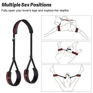 Arnés sexual de bondage, cinturón de columpio <span class=keywords><strong>para</strong></span> esclavas con antifaz, bolas anales, correa <span class=keywords><strong>para</strong></span> piernas abiertas, ataduras <span class=keywords><strong>para</strong></span> manos y tobillos, otros productos SM, esposas <span class=keywords><strong>para</strong></span> mujer - Product Image 1