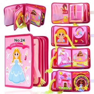 Nuevo Producto: Libro Sensorial de Fieltro Montessori para Niñas Pequeñas, Libro de Actividades para la Educación Temprana - Product Image 2