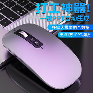 Ratón óptico inalámbrico con Bluetooth V16 Smart Voice Mouse, 5 botones, con generador de PPT con IA para trabajo de oficina - Product Image 1