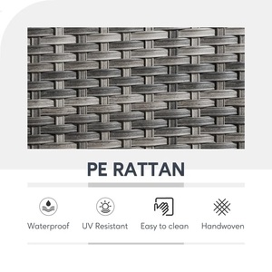 Mobili esterni in <span class=keywords><strong>vimini</strong></span> in alluminio soggiorno cucina Hotel Patio poltrona in tessuto <span class=keywords><strong>esterno</strong></span> uso comodo <span class=keywords><strong>vimini</strong></span> - Product Image 6