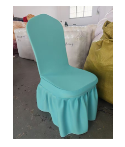 Couvertures <span class=keywords><strong>de</strong></span> <span class=keywords><strong>chaise</strong></span> en Spandex d'hôtel <span class=keywords><strong>extensible</strong></span> <span class=keywords><strong>de</strong></span> <span class=keywords><strong>grande</strong></span> jupe <span class=keywords><strong>de</strong></span> couche d'air épaissie bleue - Product Image 2