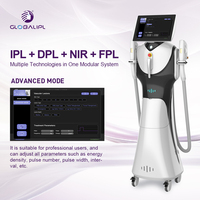 Appareil de suppression des poils et de rajeunissement de la peau IPL DPL à refroidissement par glace de qualité supérieure pour les salons de beauté professionnels