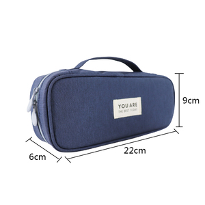 Sac à crayons pour l'école, pour adolescentes, garçons, hommes, femmes, grande capacité, en polyester, trousse à crayons décontractée - Product Image 6