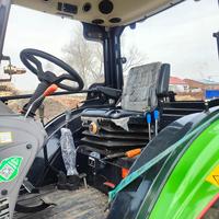 Tracteur à roues Deutz-Fahr 704 d'occasion, cabine fermée, quatre roues motrices, moteur 70 CV, boîte de vitesses, excellent état, pour vidéo