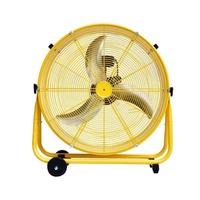24 ''Portable silencieux robuste Garage Cool air boutique entrepôt ventilateur industriel tambour ventilateur 110V 120V