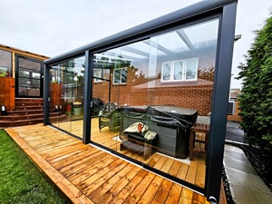 Jardín de invierno independiente, terraza acristalada y casas de cristal, <span class=keywords><strong>solarium</strong></span> de cristal, terraza acristalada en venta - Product Image 2