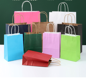 Sacchetti di Carta Kraft Marrone Biodegradabili e Riciclabili con Manici, Personalizzabili con Serigrafia, per Scarpe, Abbigliamento, Shopping e Regali - Product Image 5