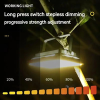 Brightenlux pliable multifonctionnel gradation Camping lampe de travail trépied Rechargeable magnétique LED Portable lumière de travail avec crochet