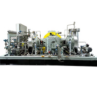 Compresseur à diaphragme sans huile haute capacité et haute pression pour acétylène C2H2, pression d'entrée moteur 16 bars, pression de sortie 320 bars, débit 800 Nm³/h