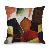 Housse de coussin, motif géométrique, impression numérique, décoration de la maison