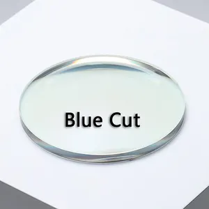 Popular lente de visión única fotocromática de bloque azul transacción HMC