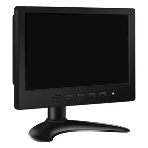 7 Zoll 1080p eingebetteter kontrast reicher Industrie monitor mit HD-MI/BNC/VGA/AV/USB-Schnitts telle