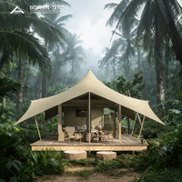 Tente de glamping BOTEEN Boutique, 900D Oxford, Safari Resort Cabin, écologique, abri 4 saisons, double couche, structure en aluminium, 10x7M