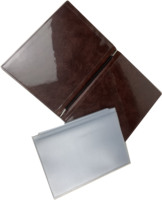 Couverture de livre de Menu de dossier en cuir PU de haute qualité personnalisée pour les restaurants porte-fichier de documents avec logo en relief personnalisé