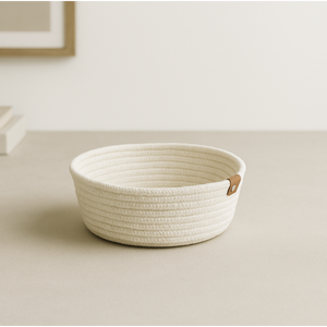 Skymove keranjang penyimpanan anyaman kustom baru keranjang penyimpanan rak ruang pengatur tali katun bulat untuk mengatur tempat penyimpanan - Product Image 2