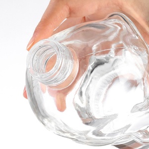 Đáng tin cậy nhà sản xuất 375ml pha lê sọ đầu Chai Tequila sọ chai sọ chai rượu vang - Product Image 2