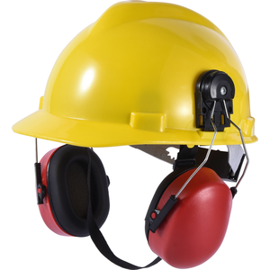 Casque de sécurité JIANKUN en PEHD avec protège-oreilles - Casque de chantier durable et confortable pour l'ingénierie et la construction, conception à fentes, 6 suspensions - Product Image 2