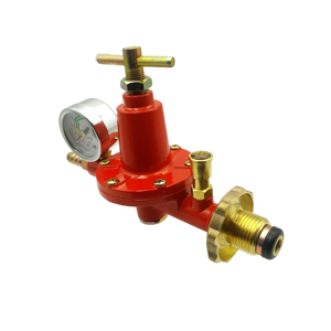 Yüksek basınç göstergesi lpg gaz regülatörü yakıt basınç regülatörü propan bütan gaz silindiri regülatörü HM701L-B - Product Image 4