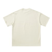 T-shirt décontracté unisexe en coton pur à manches courtes et col rond, coupe ample, 250 grammes, personnalisable avec logo, idéal pour l'été et les bénévoles